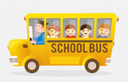 school bus with children